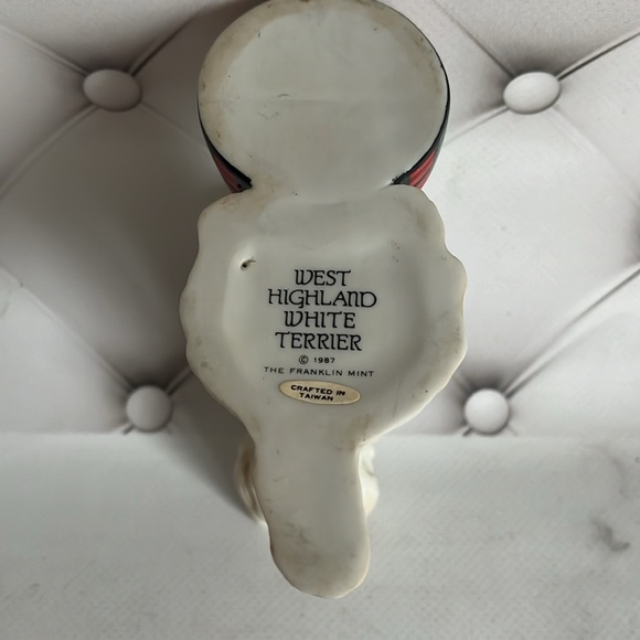 Franklin Mint Figurine West Highland White Terrier 1987 - Picture 5 of 5